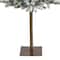 5ft. Pre-Lit Flocked Alpine Artificial Christmas Tree, Clear Lights